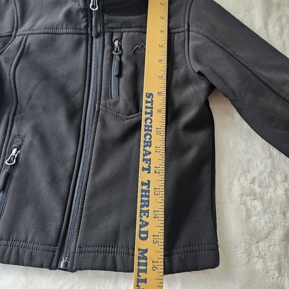 Snozu performance jacket Kid’s 4 black softshell - Picture 4 of 10
